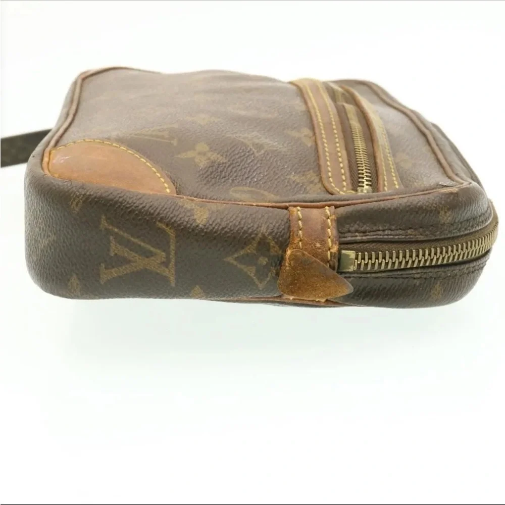 Authentic Vintage LOUIS VUITTON Monogram Marly Dragonne GM Clutch Bag M51825 LV